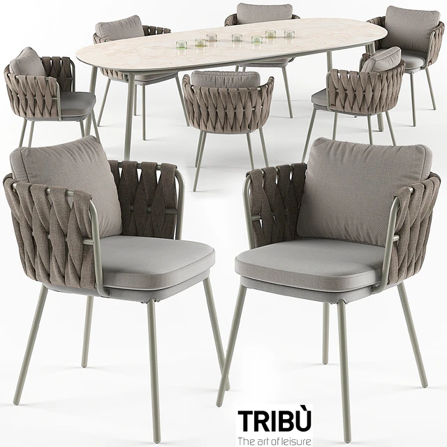 Tosca table & armchair set — Скачать