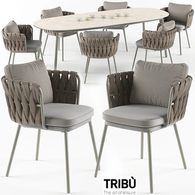 Tosca table & armchair set — Вид 1