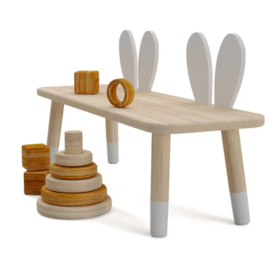 Zara Home Rabbit Kids Bench — Ver 3