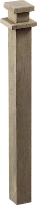 modular wooden railing end post 001 — Скачать