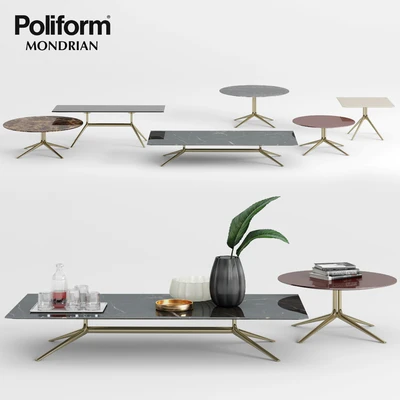 Poliform Mondrian Coffee Tables - 1 — Ver 1