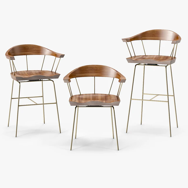 BassamFellows Spindle Chair — Descargar