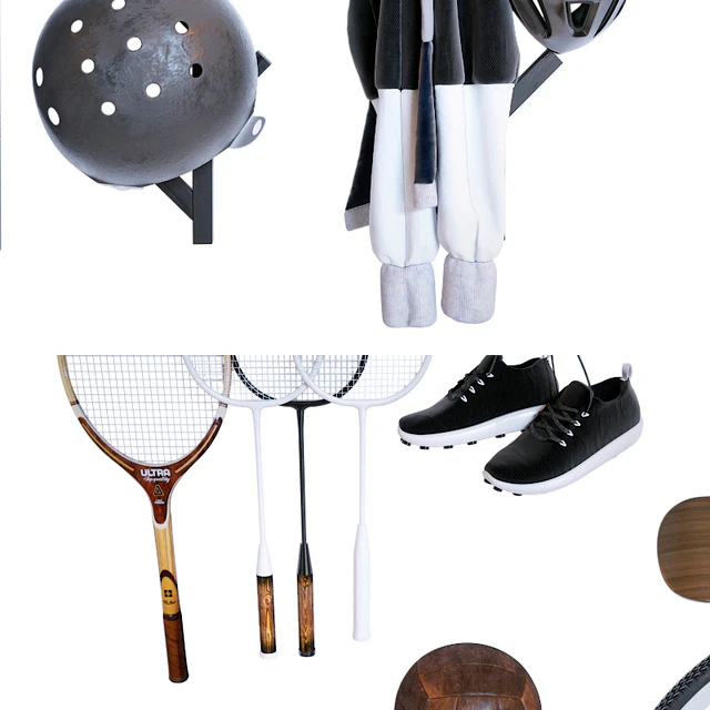 Storage of sports equipment in the hallway — Descargar