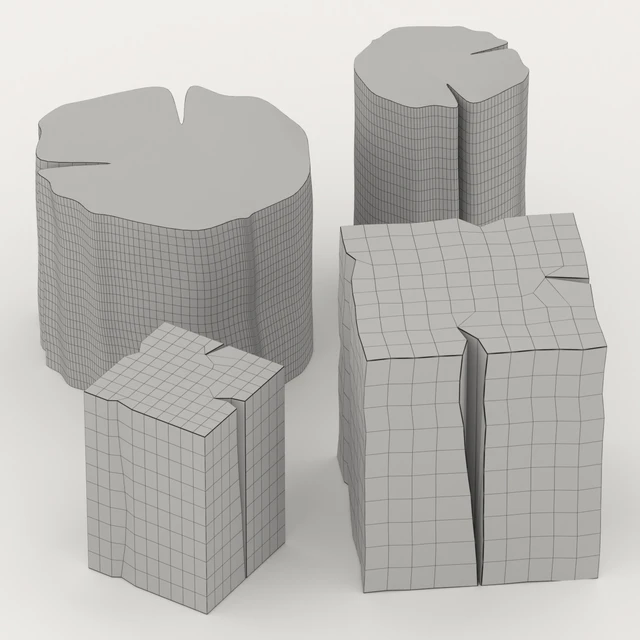 Set of tables from stumps. — Descargar
