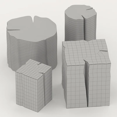 Set of tables from stumps. — Ver 3
