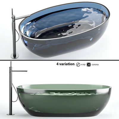 antonio lupi reflex glass bathtub — Ver 1