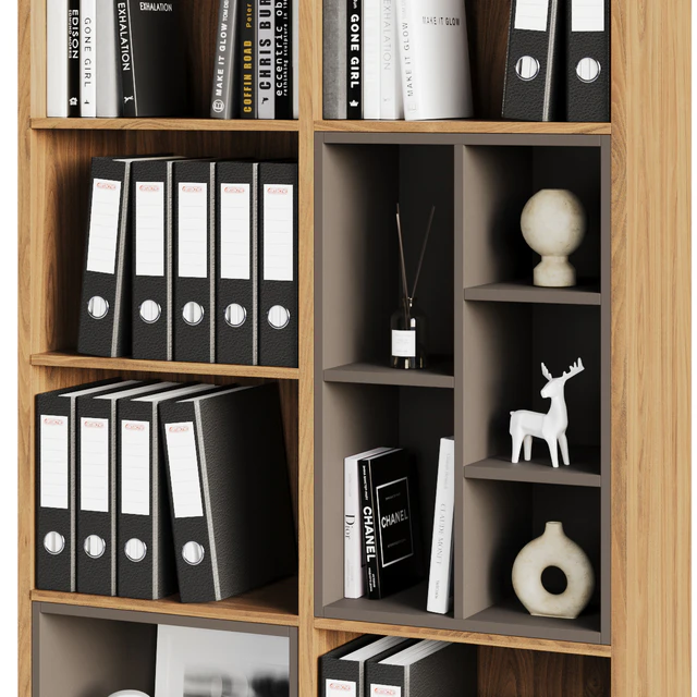 Home office shelving with decor — Descargar