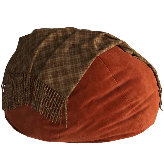 Bean bag chair with blanket — Descargar