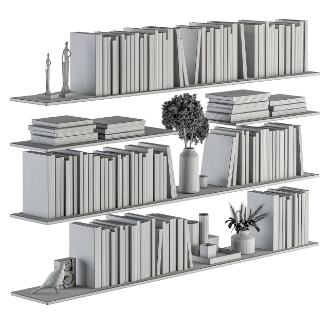 Decorative Set on Shelves and Decor objects - Set 07 — Descargar