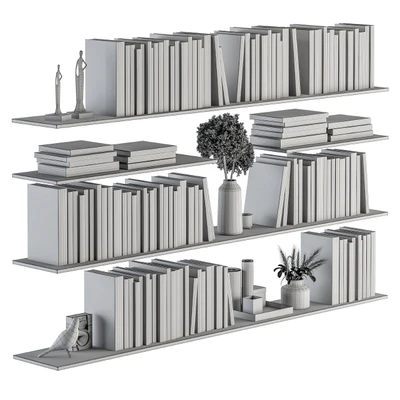 Decorative Set on Shelves and Decor objects - Set 07 — Ver 5
