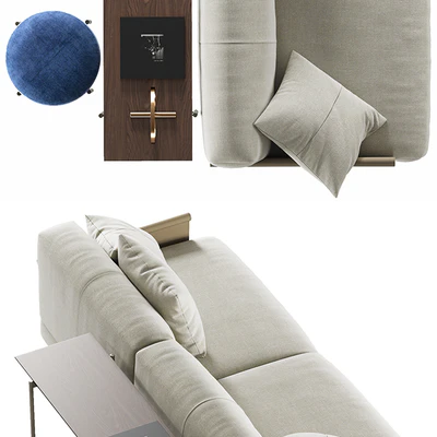 Sofa Ditre Italia Althon Night and Table Ditre Italia Erys — Ver 3