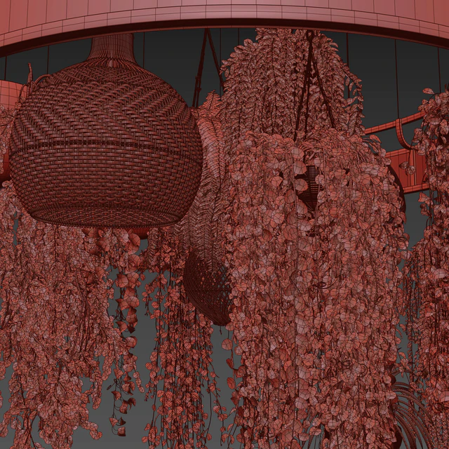 Plants with Wicker Pendants — Скачать
