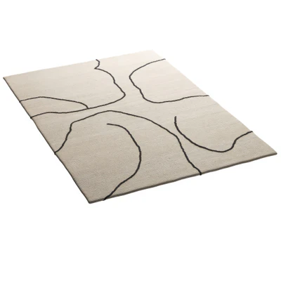 gesso jute rug off white by ferm living — download