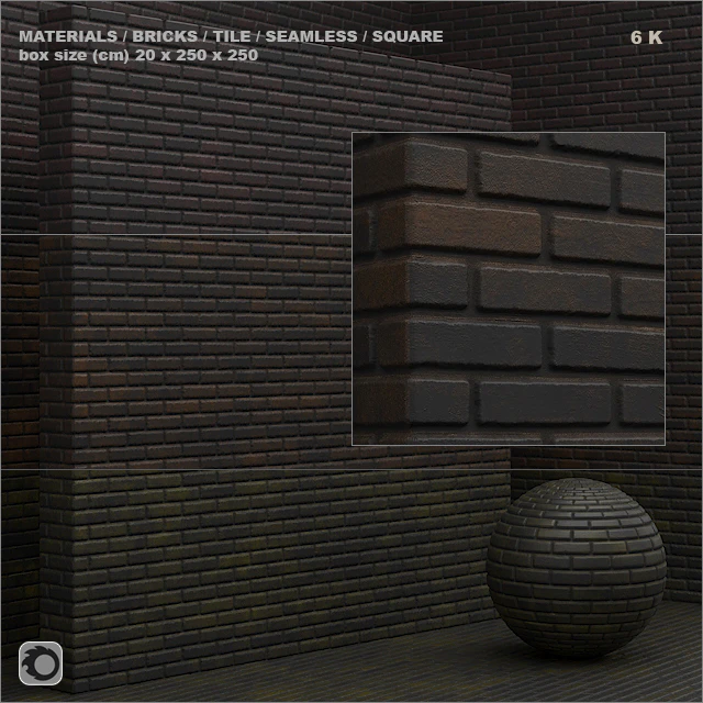 Material (seamless) - brick, tile set 5 — Descargar