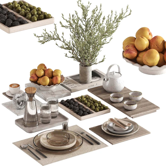 Tableware setting N032 — Скачать