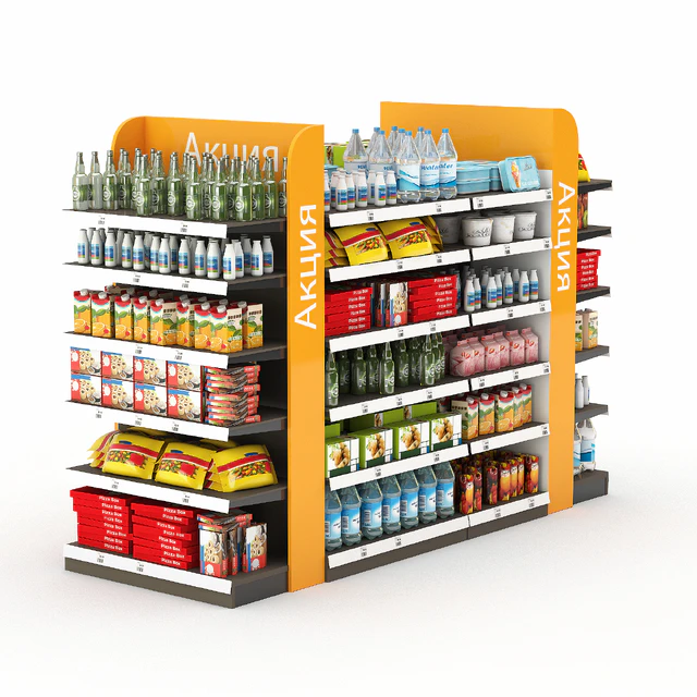 Racks for the store with filling. — Descargar
