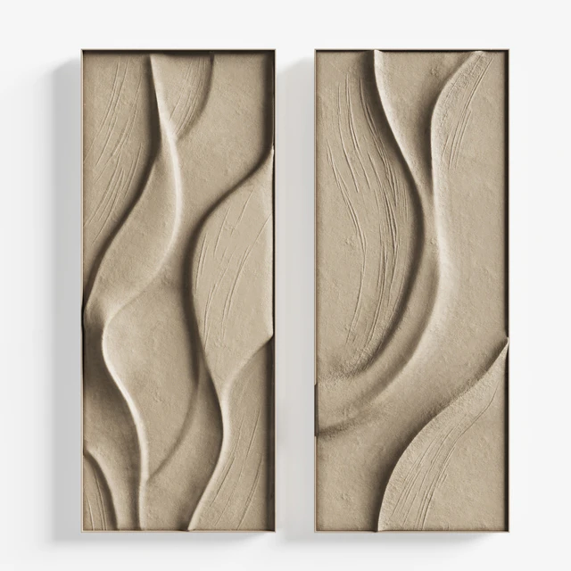 Folded wall art set 02 in three colors — Descargar