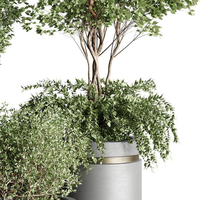 Tree pots and shrubs-bush collection 74 metal vase for outdoor indoor — Descargar