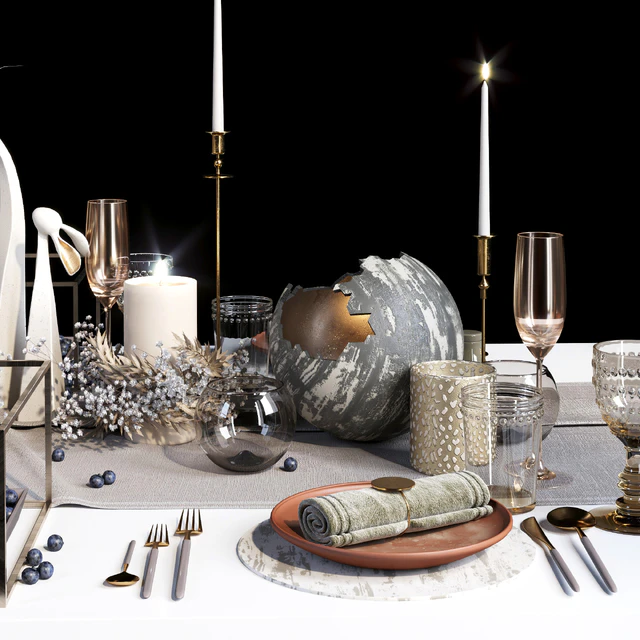 Luxury table setting   wreath — Descargar