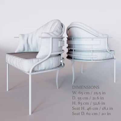 Armchair Koket ASIA — View 2