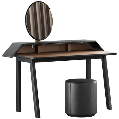 327 Vanity Desk 04 Tolda Desk by Miniforms and Fredericia Mono Pouf — Вид 6