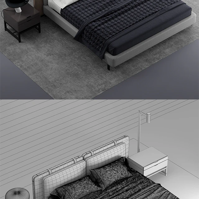 Кровать minotti tatlin SOFT — Скачать