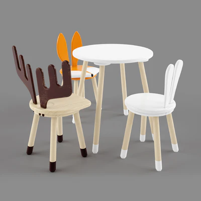 Сhildren's chairs and table — Ver 1