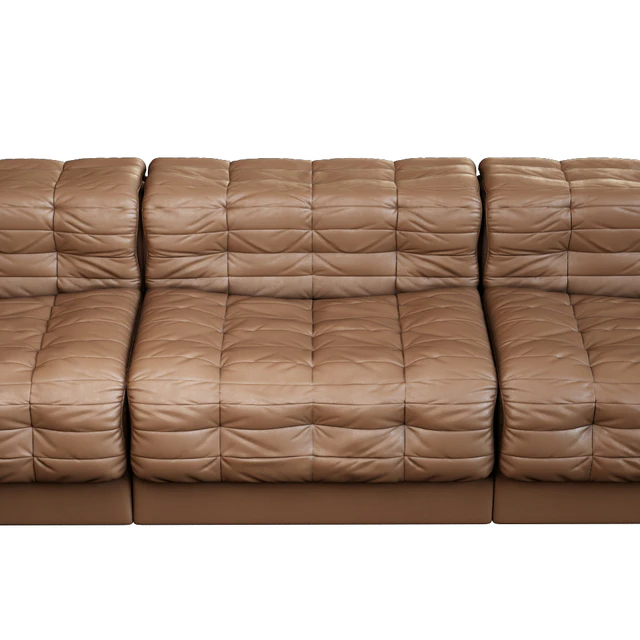 Vintage Modular Swiss DS-11 Leather Sofa from de Sede — Скачать