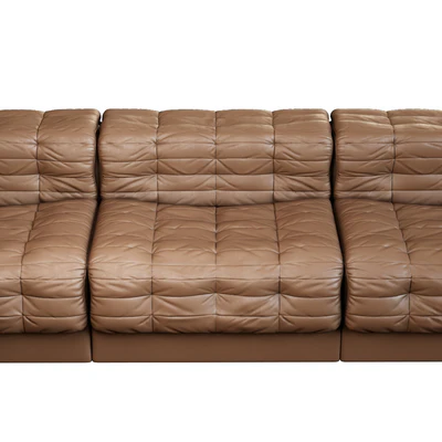 Vintage Modular Swiss DS-11 Leather Sofa from de Sede — Вид 3