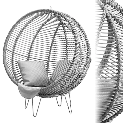 Rattan Cocoon Chair Cox&Cox — Вид 5