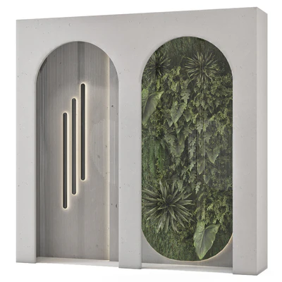 Wall Vertical Garden Behind the Glass 2687 — Вид 1