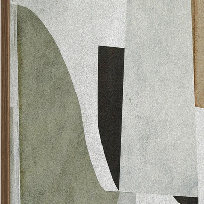 Large Mid-Century Abstract Neutral Wall Art C-410 — Вид 6