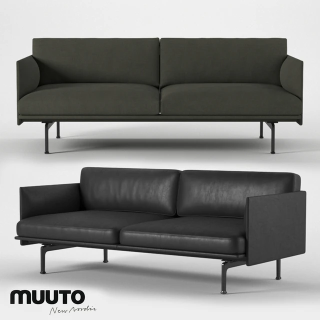 Muuto outline series sofa 170 — Скачать