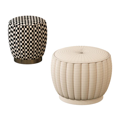 Velvet pouf — Ver 3