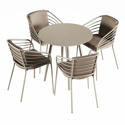 Cancún outdoor cafe table and chair set by BoConcept — Вид 5