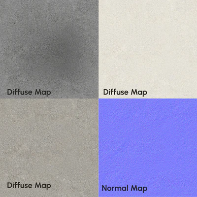 Plaster Concrete Material 8K (Seamless - Tileable) DrCG No 59 — Вид 6
