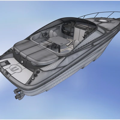 Speed sea boat — Вид 3