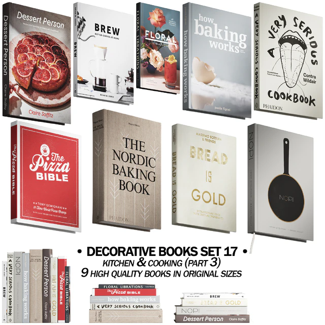 146 decorative books set 17 kitchen and cooking P03 — Descargar