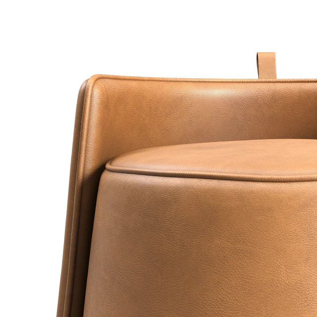 Nordic Parsons Chair Vanity Bonded Leather Armless Vanity Chair — Descargar