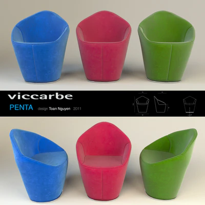 Viccarbe Penta Armchair by Toan Nguyen — Вид 3