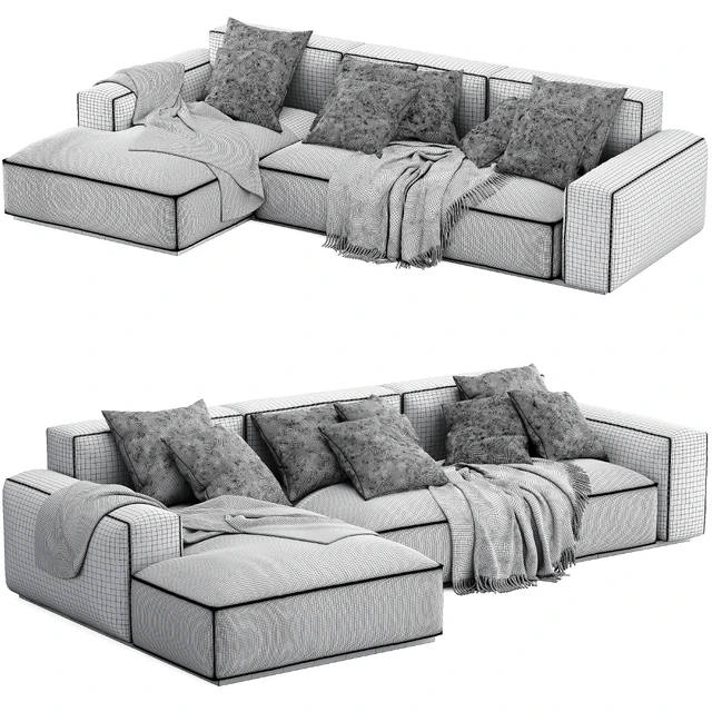 Arflex Marechiaro Sofa Chaise Longue — Descargar