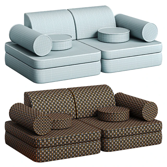 Children's Play Sofa Transformer Settee by Wigiwama — Descargar