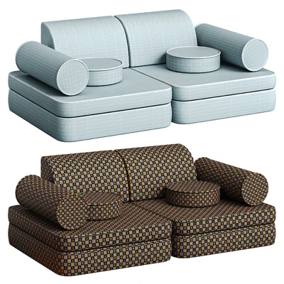 Children's Play Sofa Transformer Settee by Wigiwama — Ver 7