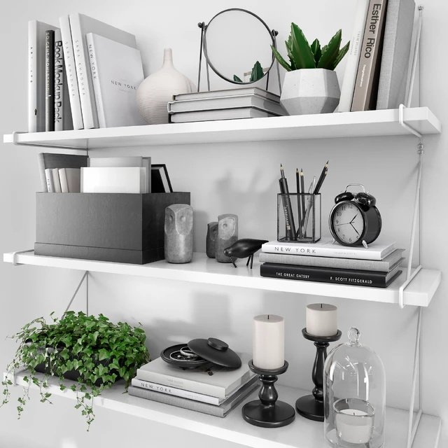 Полки БЕРГСХУЛЬТ / ПЕРСГУЛЬТ (IKEA) с декоративным наполнением — Скачать