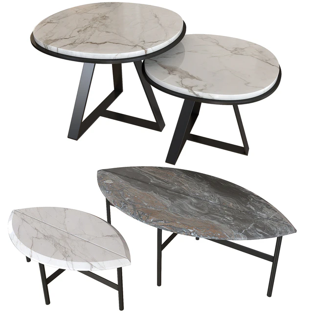 Set coffee table 003. BOOK ONE & TWO. Meridiani JUDD — Скачать