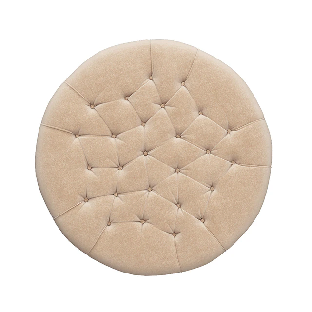 Round tufted ottoman — Download
