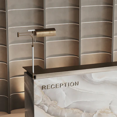 Beige marble hotel reception — Вид 4