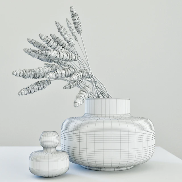 Modern grass arrangement in a vase — Descargar