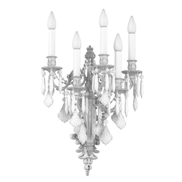 Classic wall lamp Zanaboni.Crystal Wall Sconce — Descargar