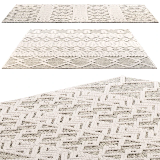 The Curated Nomad Bradrick Trellis Wool Area Rug — Descargar